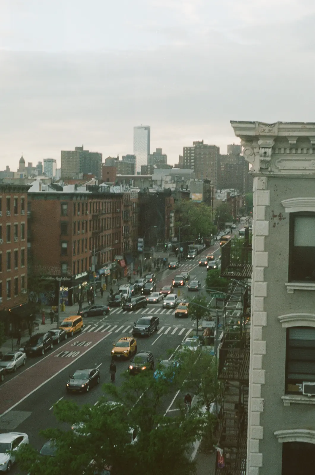 City streets viewed from above